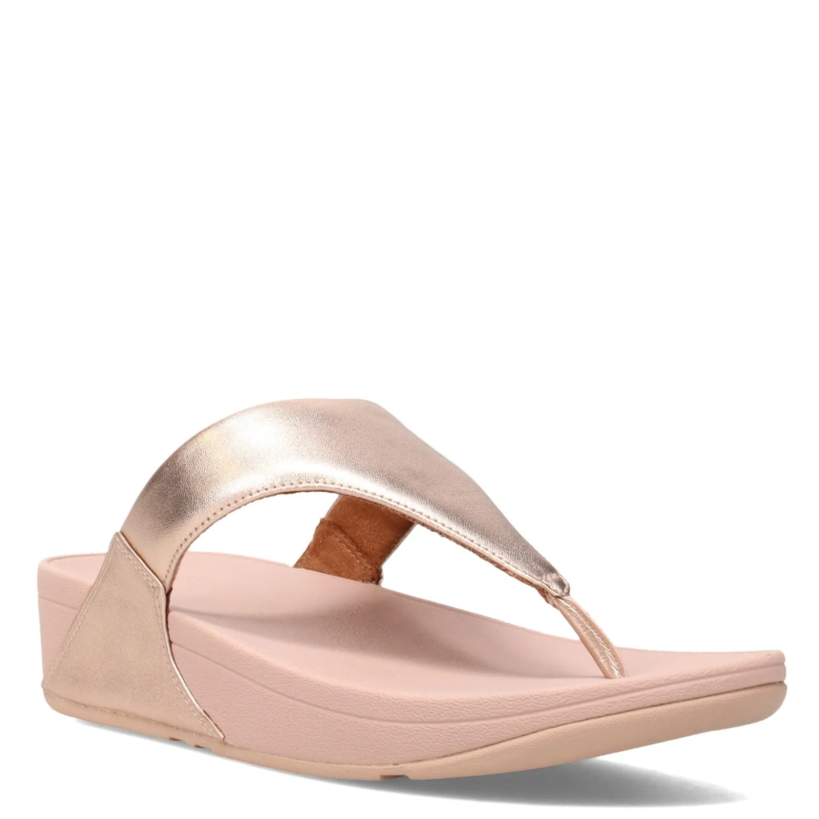 FitFlop Wedges|Women's , Lulu Thong Sandal Rose Gold