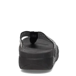 FitFlop Sandals|Women's , Surfa Sandal Black/White