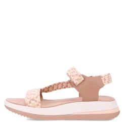 FitFlop Sandals|Women's , Surff Art-Webbing Back-Strap Sandal Beige