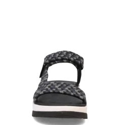 FitFlop Sandals|Women's , Surff Art-Webbing Back-Strap Sandal Black