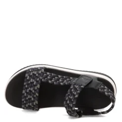 FitFlop Sandals|Women's , Surff Art-Webbing Back-Strap Sandal Black