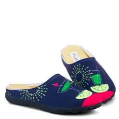 Flexus Slippers|Women's , Summerlime Slipper Navy Multi