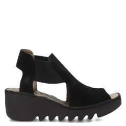 Fly London Wedges|Women's , Biga Sandal Black