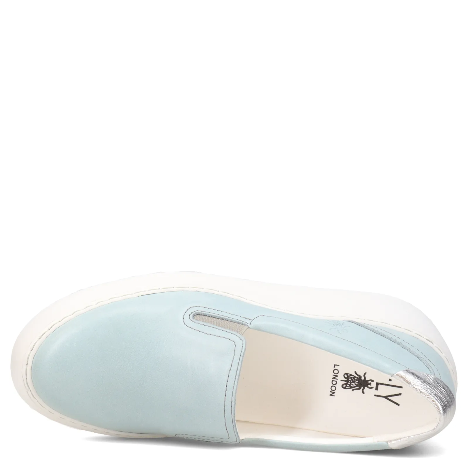 Fly London Wedges|Women's , Deca Slip-On Blue