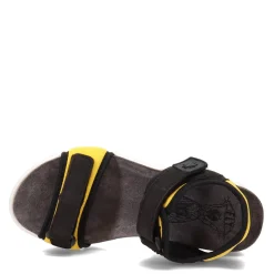 Fly London Sandals|Women's , Sigo Sandal Black Yellow