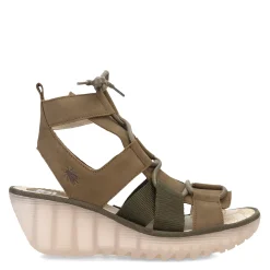 Fly London Sandals|Women's , Yaca Sandal Khaki