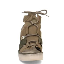 Fly London Wedges|Women's , Yaca Sandal Khaki