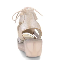 Fly London Wedges|Women's , Yaca Sandal Pearl
