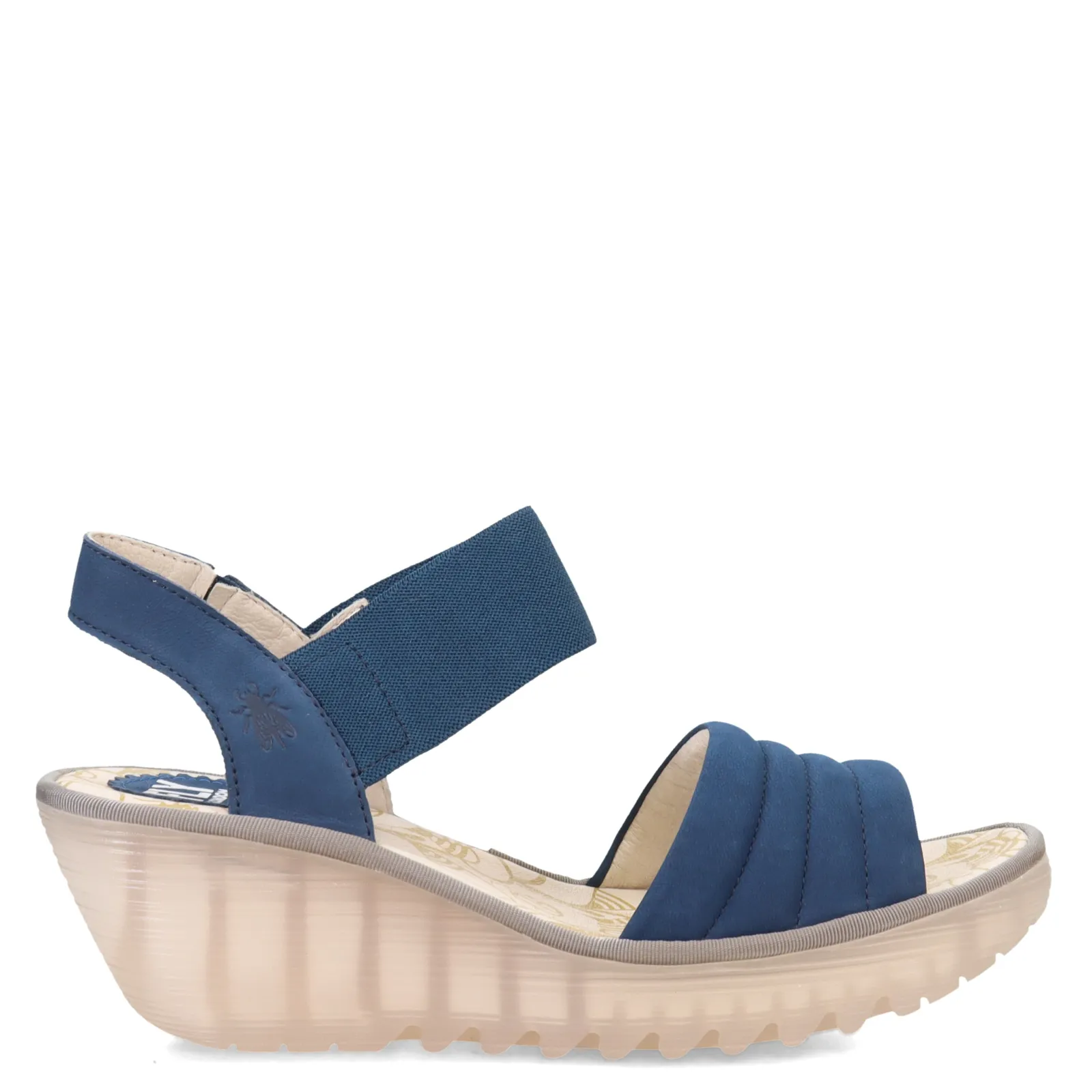 Fly London Wedges|Women's , Yiko Sandal Blue