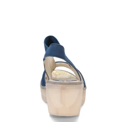 Fly London Wedges|Women's , Yiko Sandal Blue