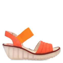 Fly London Wedges|Women's , Yiko Sandal Devil Red