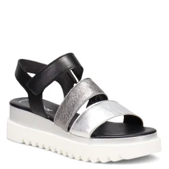Gabor Sandals|Women's , Wedge 64.610 Sandal Black / Silver