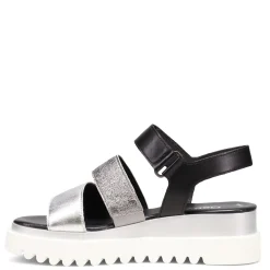 Gabor Sandals|Women's , Wedge 64.610 Sandal Black / Silver