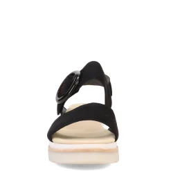 Gabor Sandals|Women's , Wedge Ankle Strap 84.645 Sandal Black