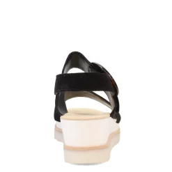 Gabor Sandals|Women's , Wedge Ankle Strap 84.645 Sandal Black