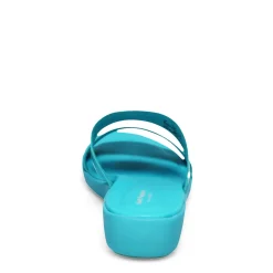 Hush Puppies Wedges|Women's , Brite Jells Slide Sandal Caribbean Blue