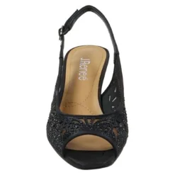 J Renee Sandals|Women's , Arata Sandal Black Stone