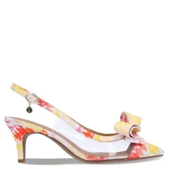 J Renee Pumps & Heels|Women's , Calista Pump Clear/Warm Multi Fabric
