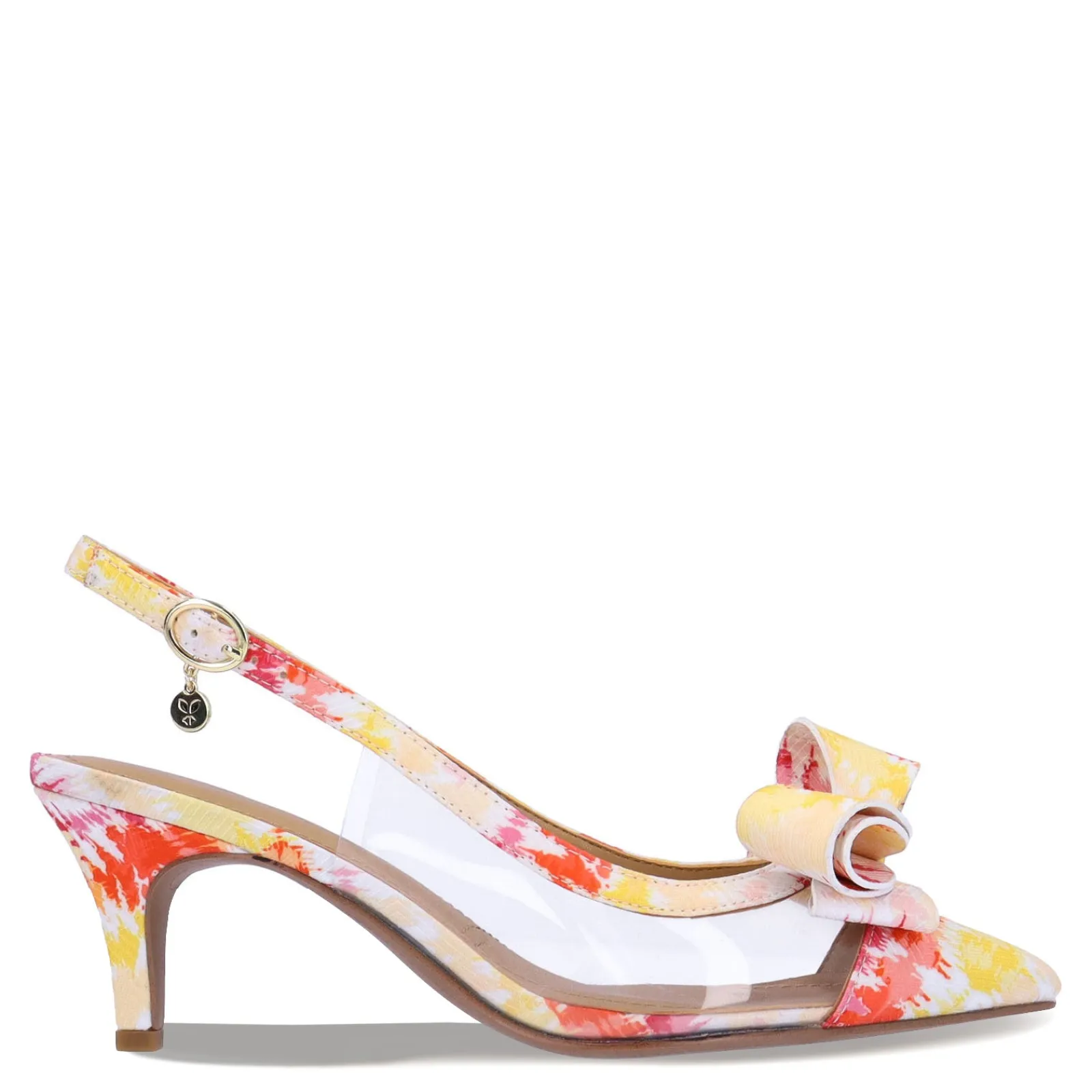 J Renee Pumps & Heels|Women's , Calista Pump Clear/Warm Multi Fabric