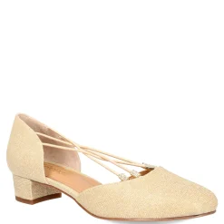 J Renee Pumps & Heels|Women's , Charolette Pump Gold Glitter