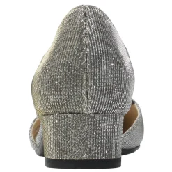 J Renee Pumps & Heels|Women's , Charolette Pump Pewter Glitter