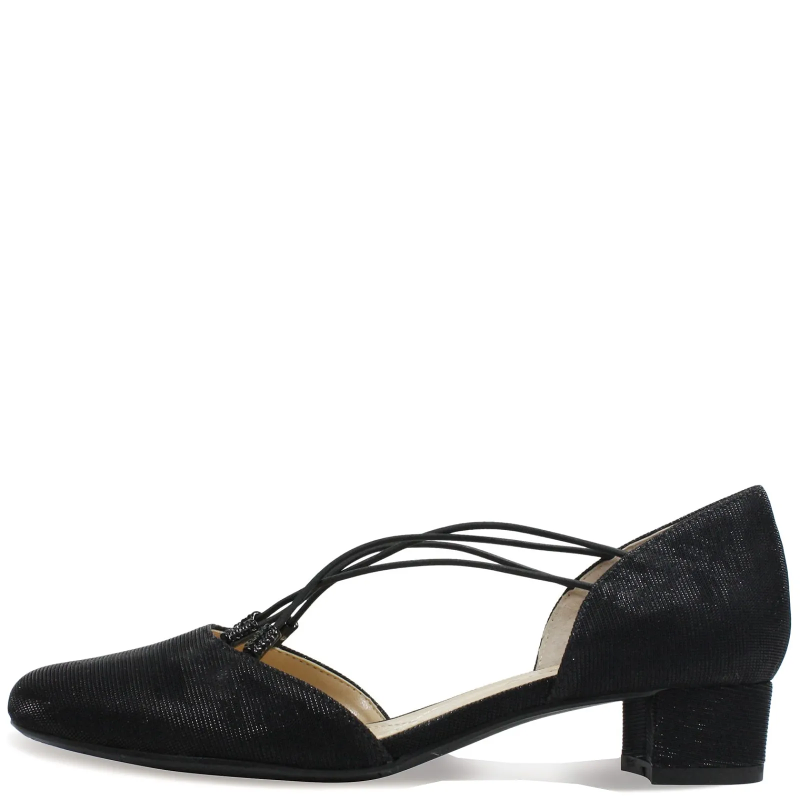 J Renee Pumps & Heels|Women's , Charolette Pump Black Glitter