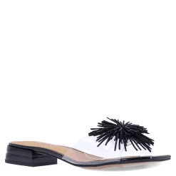 J Renee Sandals|Women's , Cherita Sandal Clear/Black