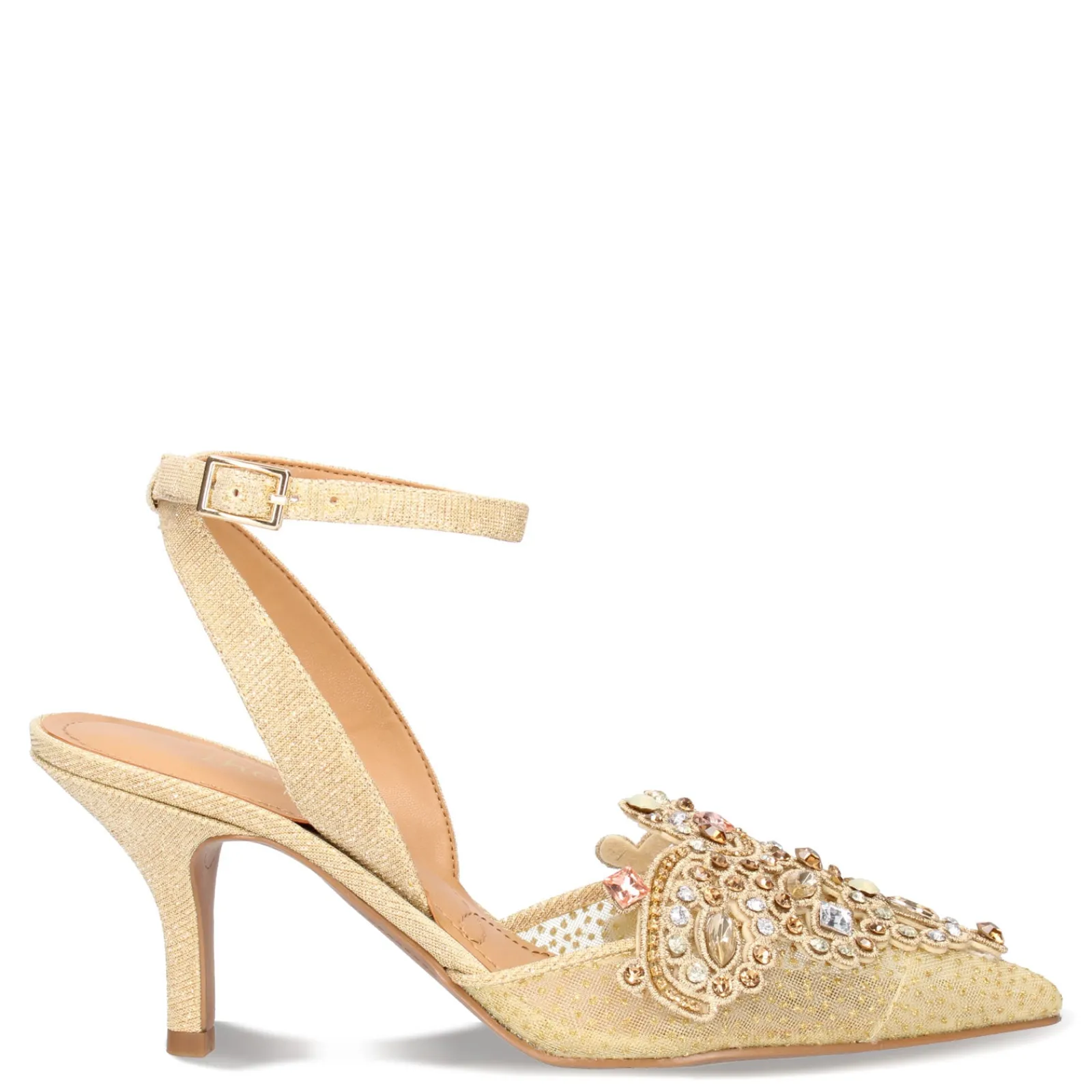J Renee Pumps & Heels|Women's , Desdemona Pump Gold Glitter