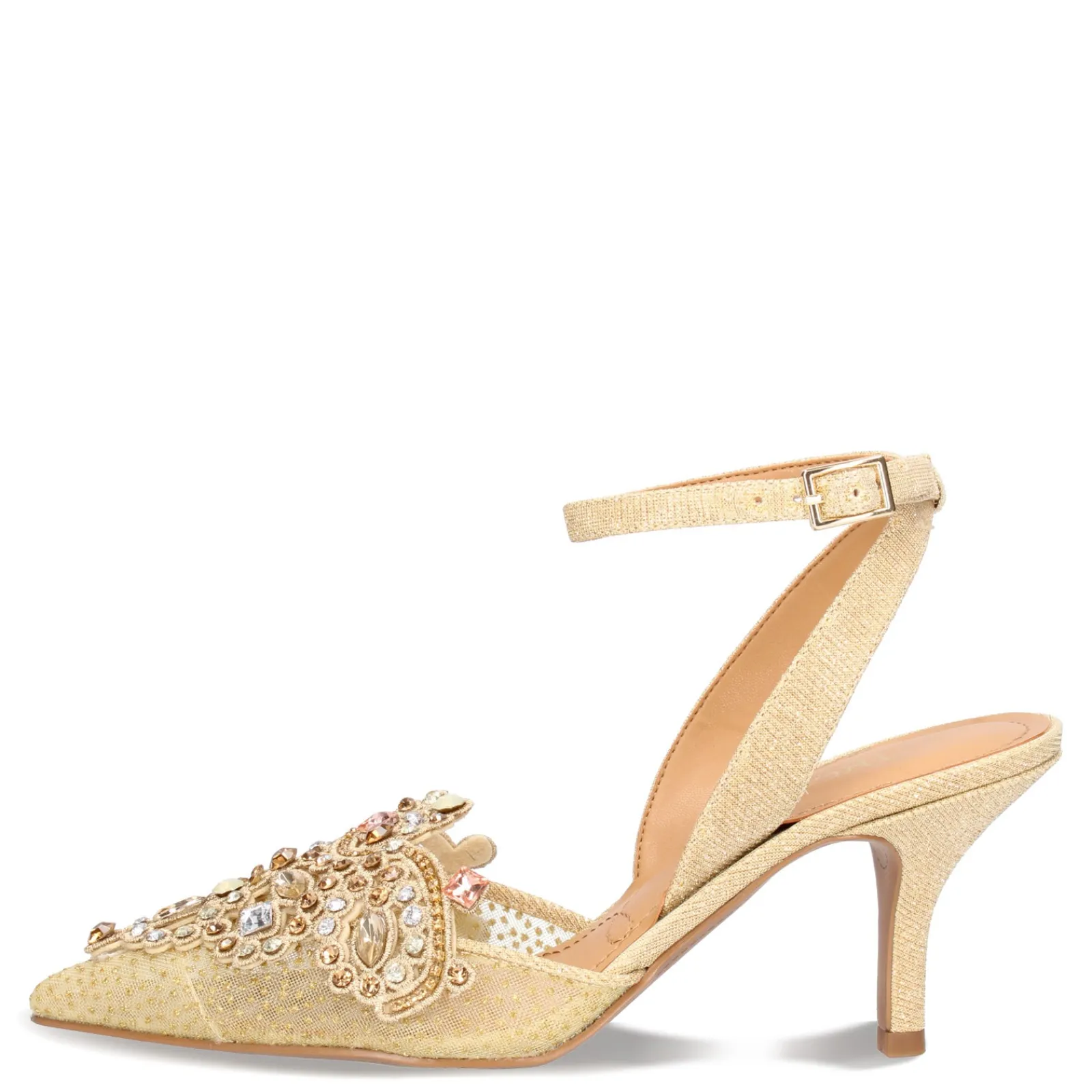 J Renee Pumps & Heels|Women's , Desdemona Pump Gold Glitter