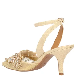 J Renee Pumps & Heels|Women's , Desdemona Pump Gold Glitter