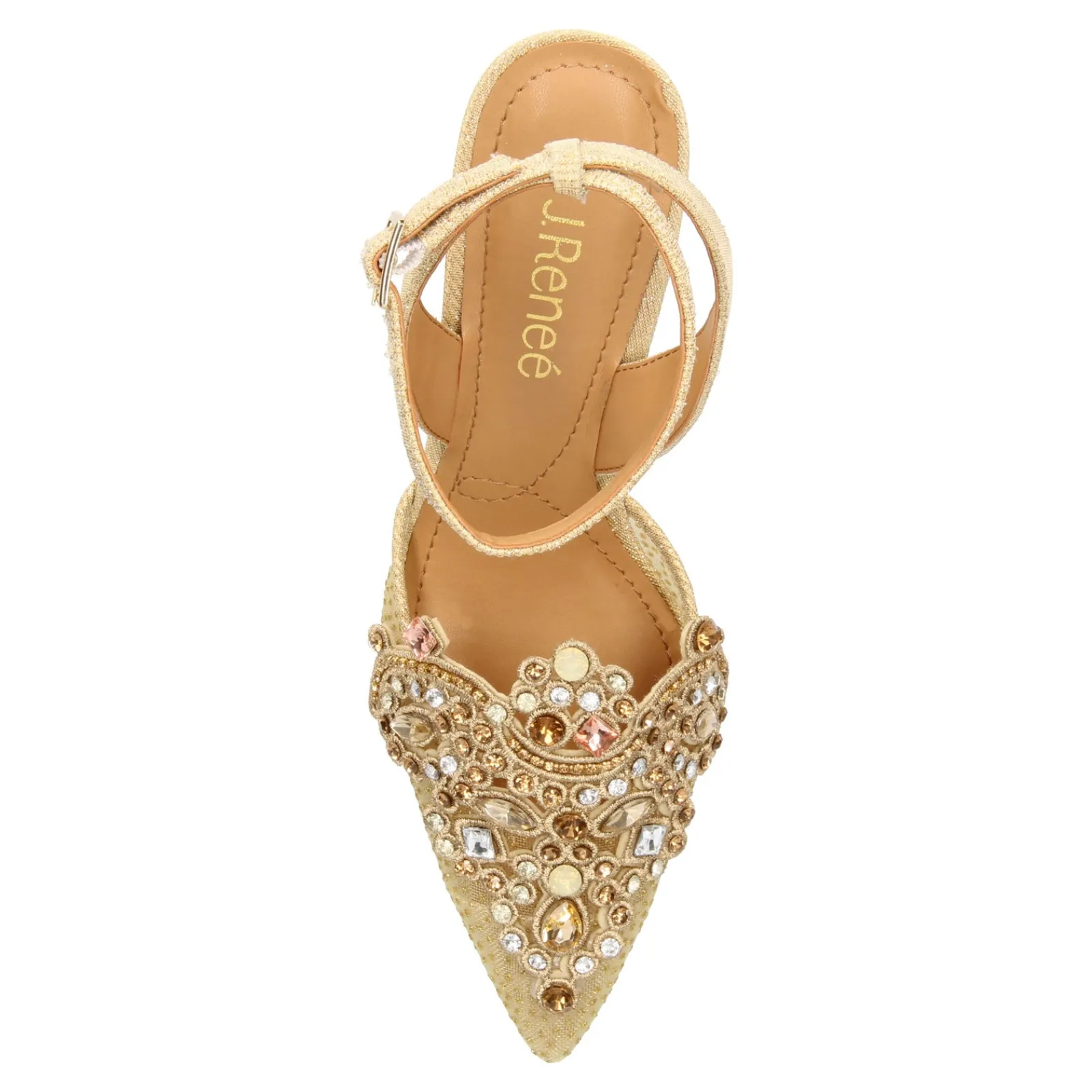 J Renee Pumps & Heels|Women's , Desdemona Pump Gold Glitter