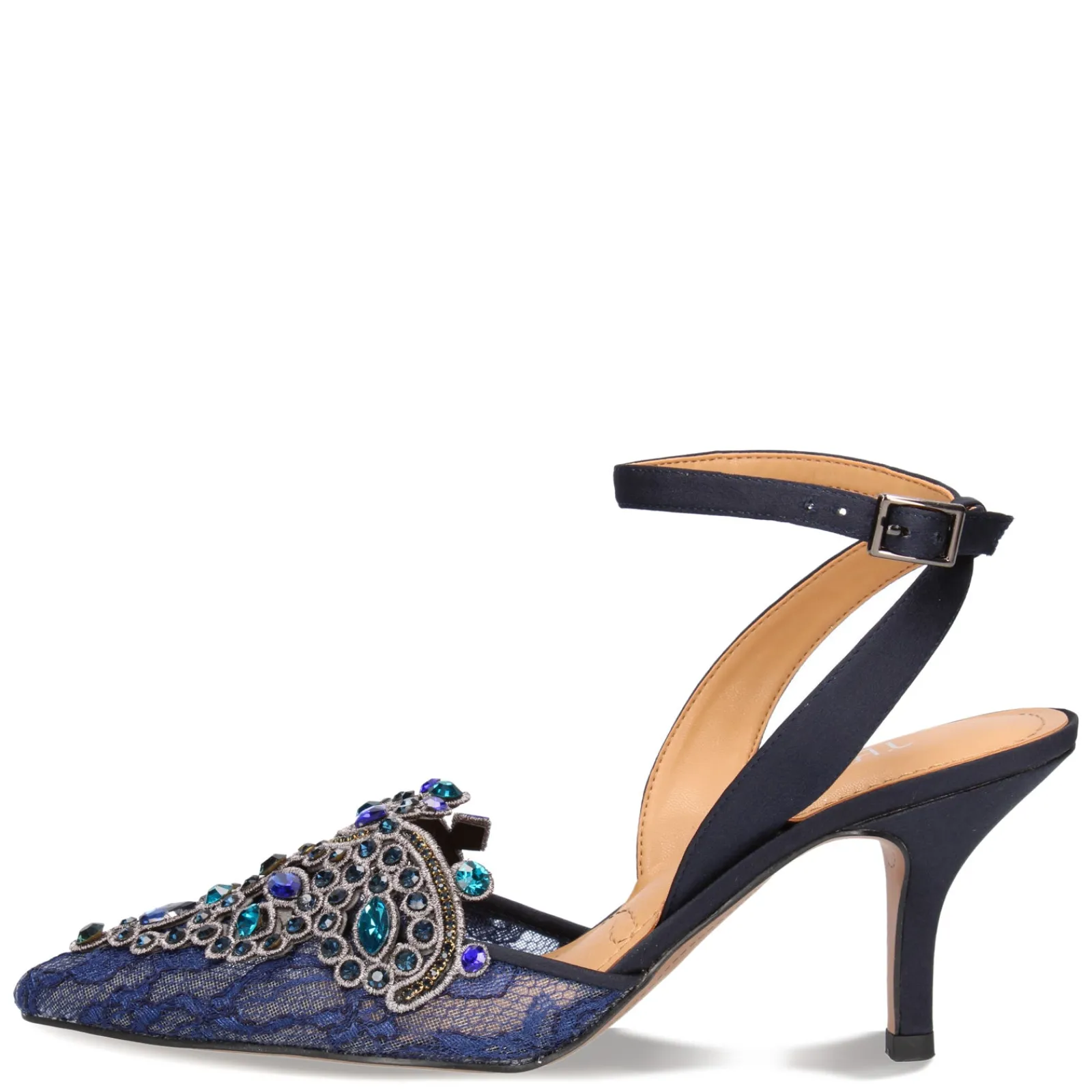 J Renee Pumps & Heels|Women's , Desdemona Pump Navy Lace