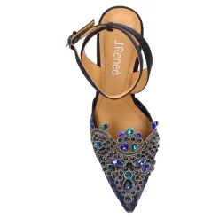 J Renee Pumps & Heels|Women's , Desdemona Pump Navy Lace