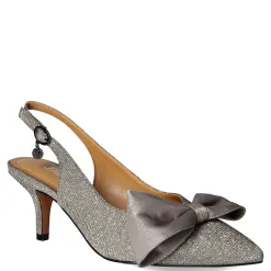 J Renee Pumps & Heels|Women's , Devika Pump Pewter Glitter