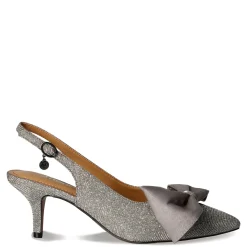 J Renee Pumps & Heels|Women's , Devika Pump Pewter Glitter