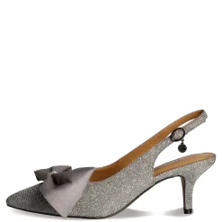 J Renee Pumps & Heels|Women's , Devika Pump Pewter Glitter