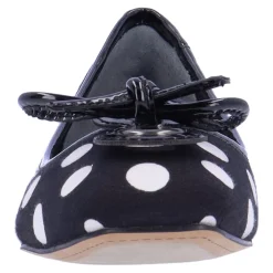 J Renee Slip-On Shoes|Women's , Edie Flat Black/White Polka Dot