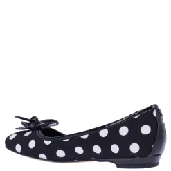 J Renee Slip-On Shoes|Women's , Edie Flat Black/White Polka Dot