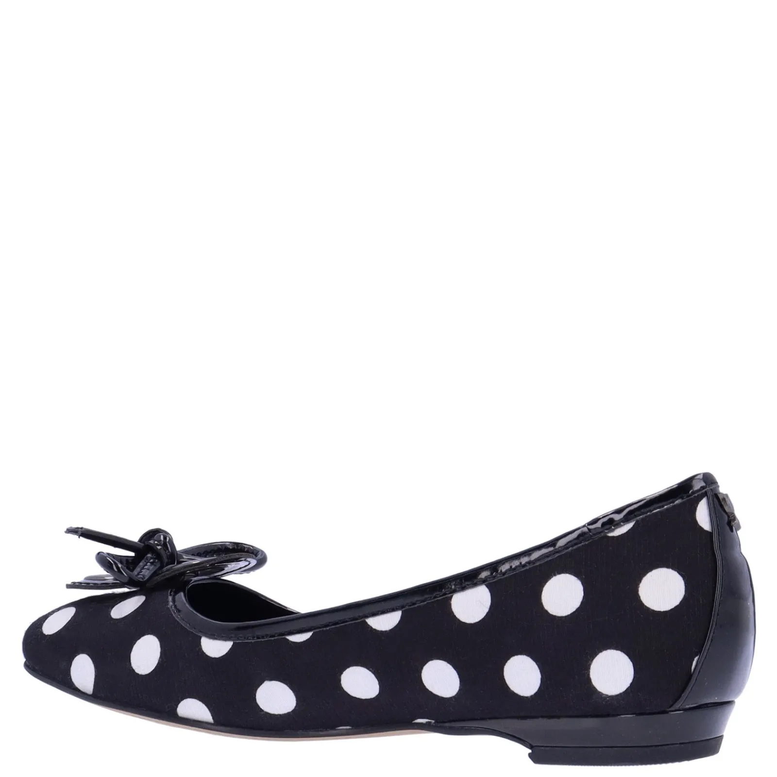 J Renee Slip-On Shoes|Women's , Edie Flat Black/White Polka Dot
