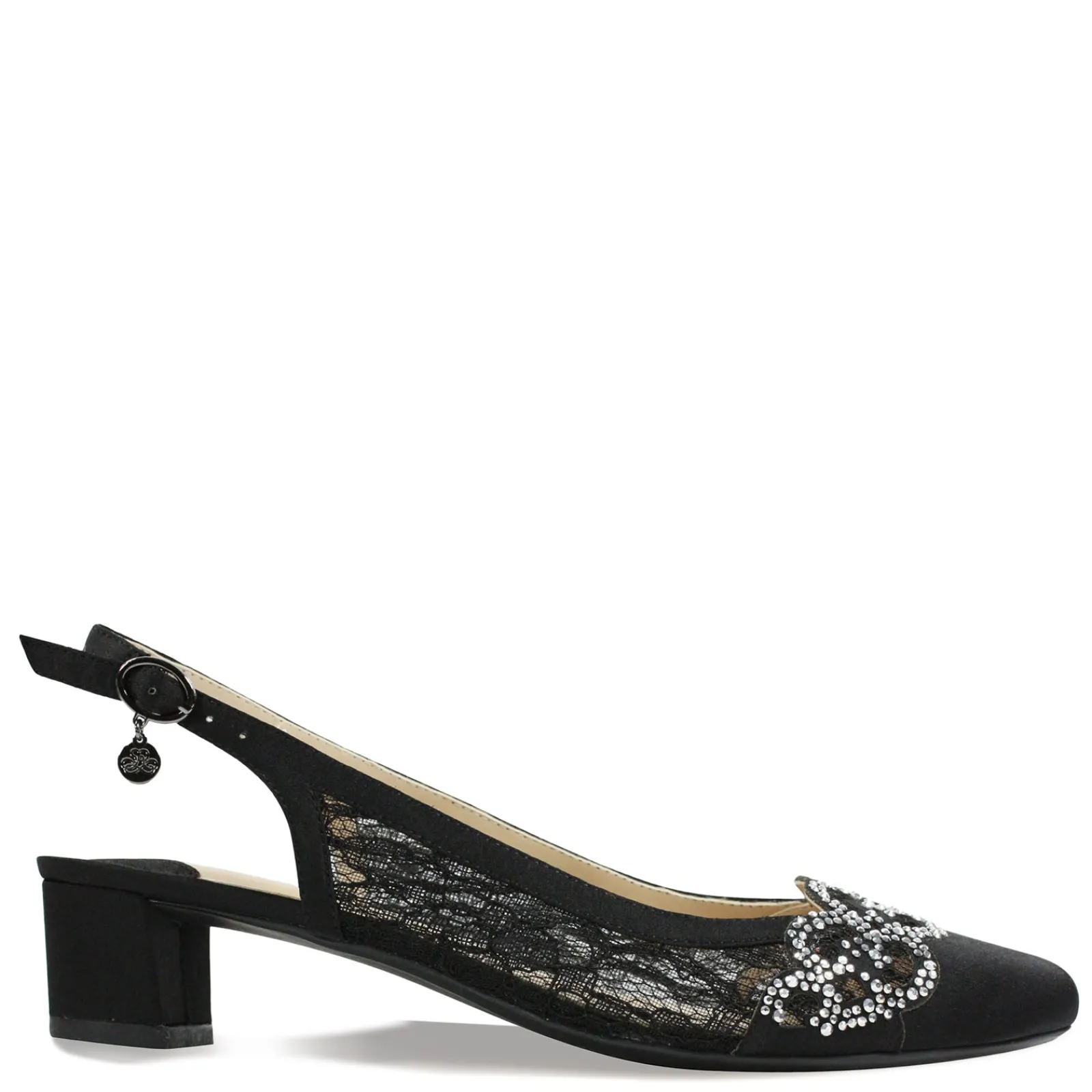 J Renee Pumps & Heels|Women's , Faleece Pump Black Clear