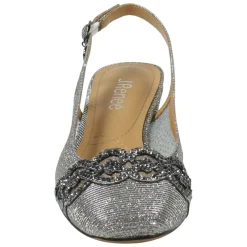 J Renee Pumps & Heels|Women's , Faleece Pump Pewter Glitter