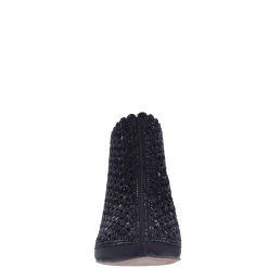 J Renee Boots|Women's , Jacinta Boot Black Satin