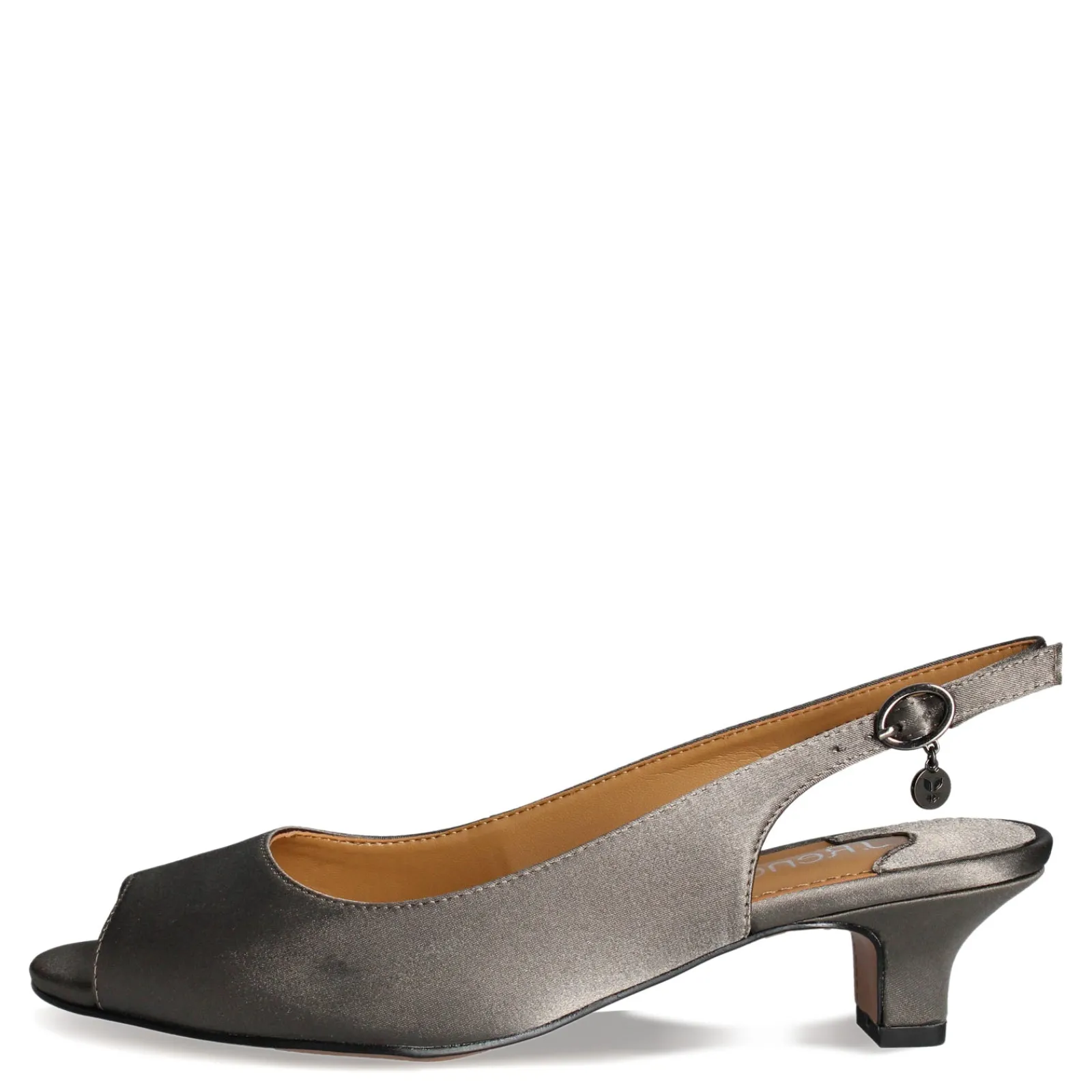 J Renee Sandals|Women's , Jenvey Sandal Grey Satin