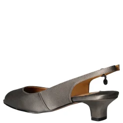 J Renee Sandals|Women's , Jenvey Sandal Grey Satin