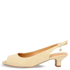 J Renee Sandals|Women's , Jenvey Sandal Gold Glitter