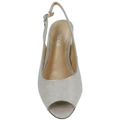 J Renee Sandals|Women's , Jenvey Sandal Silver Glitter