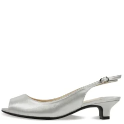 J Renee Sandals|Women's , Jenvey Sandal Silver Satin