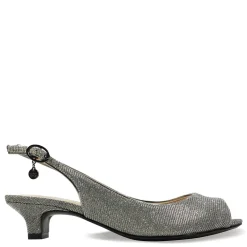 J Renee Sandals|Women's , Jenvey Sandal Pewter Glitter