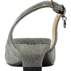 J Renee Sandals|Women's , Jenvey Sandal Pewter Glitter