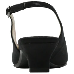 J Renee Sandals|Women's , Jenvey Sandal Black Satin